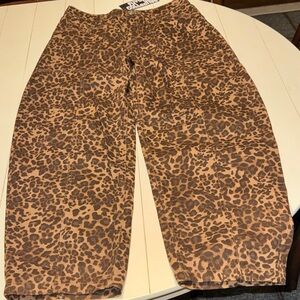 Woman's Future Collective Leopard Print Cargo Pants